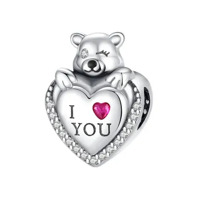 I Love You Teddy Bear Charm