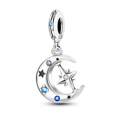 Star and Moon Pendant Charm