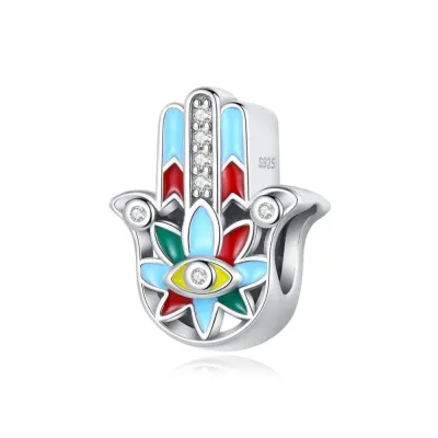 Colourful Fatima Hand Charm