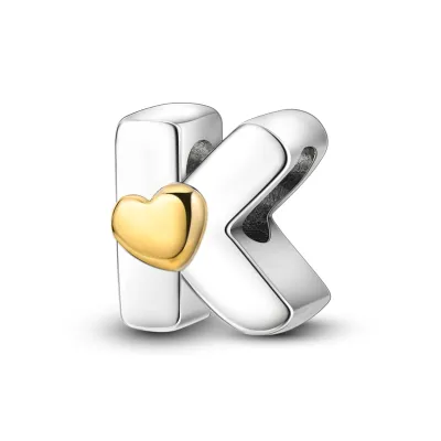 Charm Letter K Heart