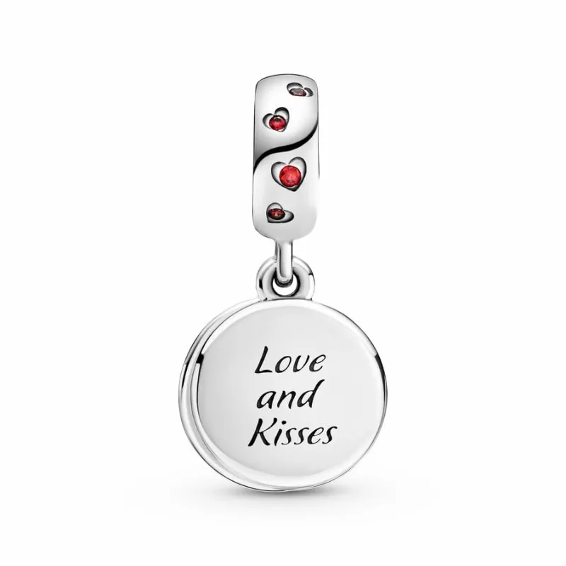 Mickey and Minnie Love and Kisses Charm