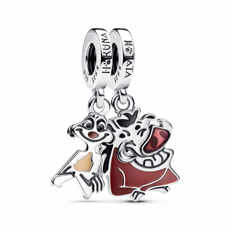 Lion King Timon and Pumba Split Pendant Charm