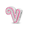 Barbie Inspired V Letter Charm