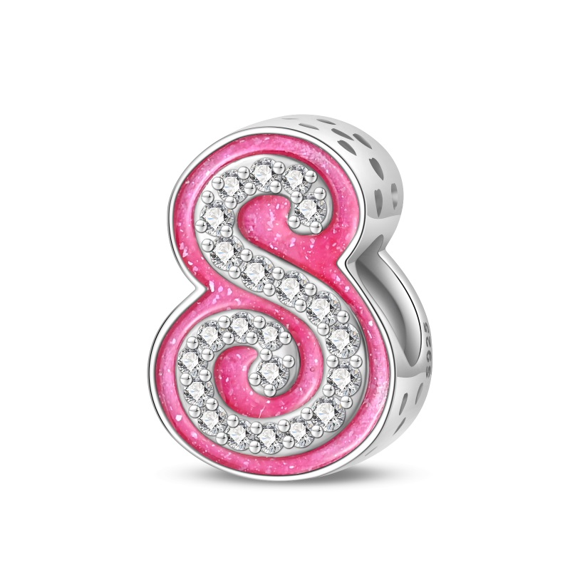 Barbie Inspired S Letter Charm