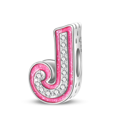 Charm Letter J Inspired by Barbie