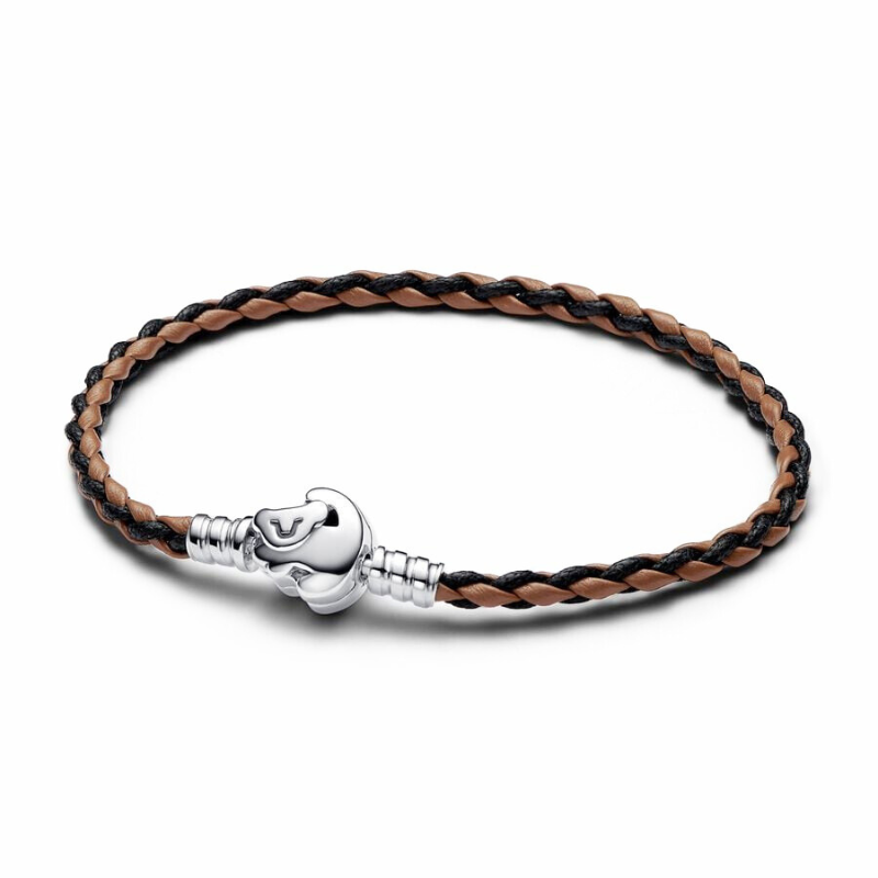 Bracelet Charms Braided Leather Braided Leather Clasp The Lion King by Disney