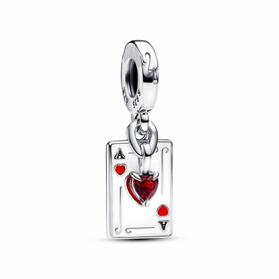 Queen of Hearts Villains Double Pendant Charm