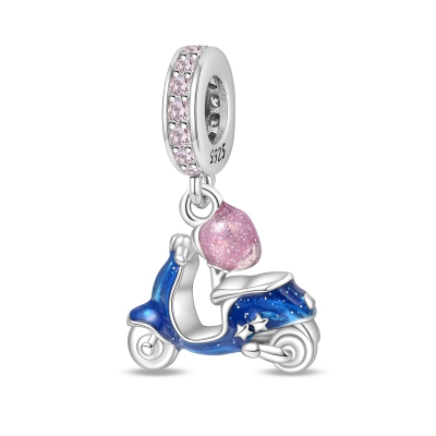 Motorbike Scooter Pendant Charm