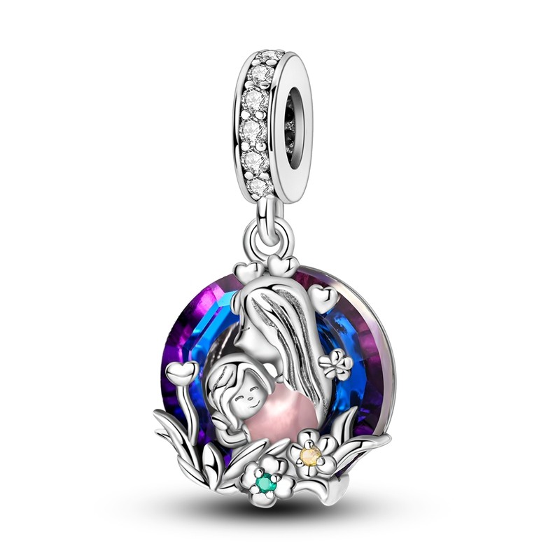 Mother and Daughter Pendant Charm