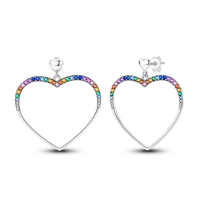 Zirconia Hearts Earrings